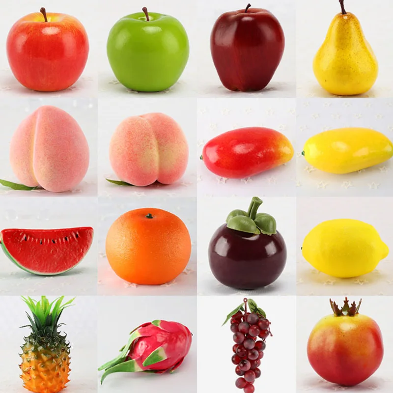 New Artificial Apple Fake Fruit Home Decoration Simulation Orange Ornament Craft Food Photography Props