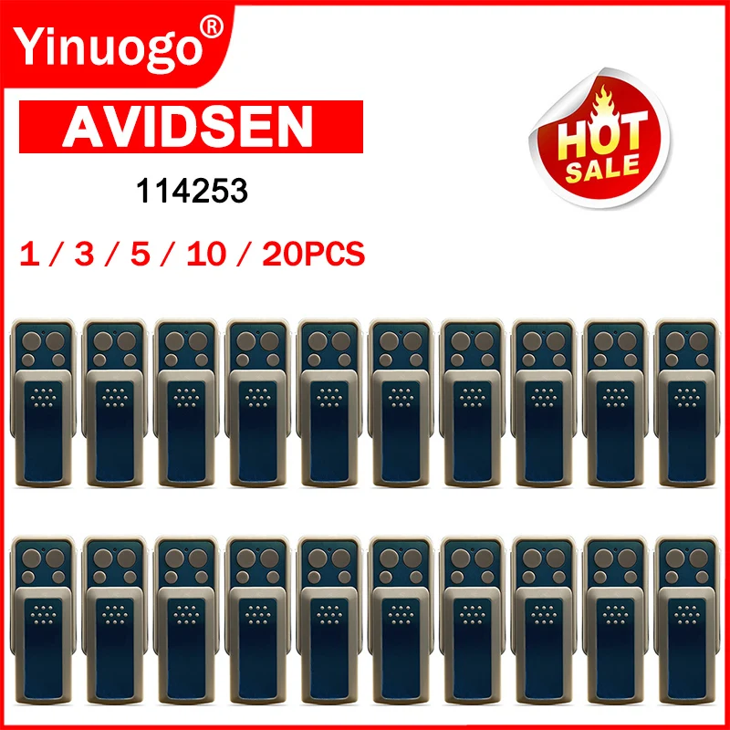 AVIDSEN 114253 104257 104250 104251 104350 104700 Garage Door Remote Control 433MHz Electric Gate Remote Control Transmitter