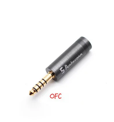 Pentaconn 4.4 Balanced Headphone Plug DIY Black Brick/Gold Brick