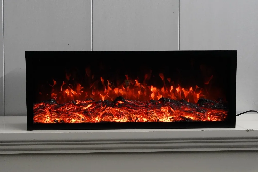 Home Decor Luxury Customized Indoor Insert Fire Place Wall Mounted Decorative Smart Home Hotel Office  Electric Fireplace Insert