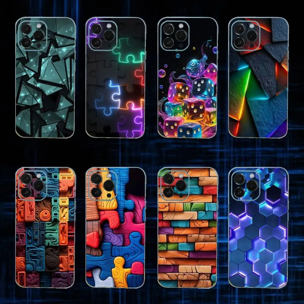 

Interesting Puzzles Phone Case For iPhone17,16,15,14,13,12,11 Plus,Pro Max Soft Transparent Cover