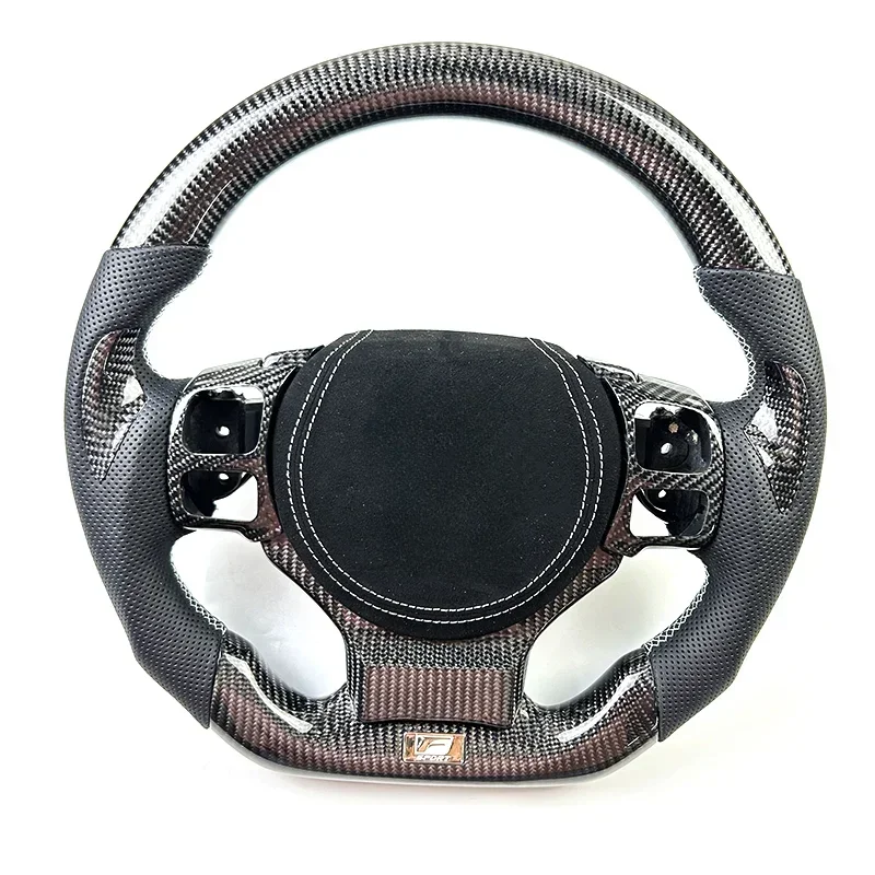 

Customized for Lexuss ES TC RX ES300 IS250 GS350 automotive interior accessories perforated leather carbon fiber steering wheel