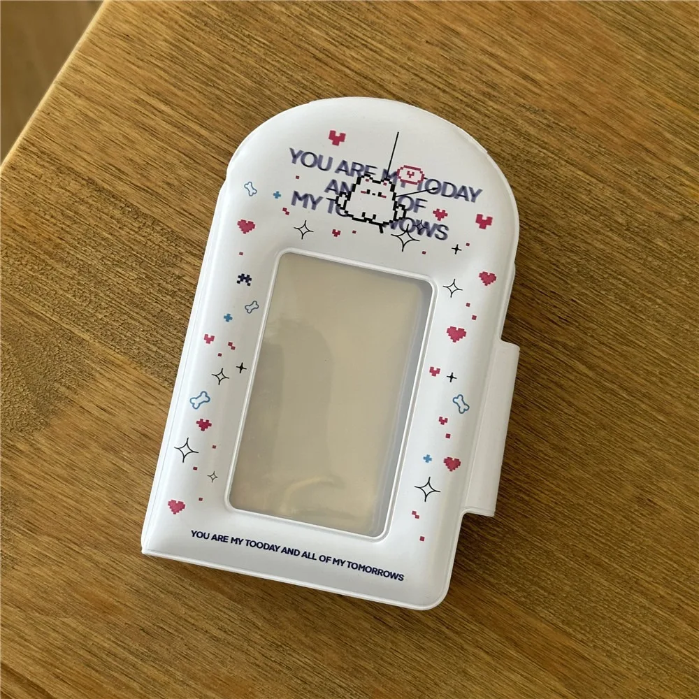 New Cute Cat Card Album 3 Inch PVC Idol Card Collect Book Mini with 20 Internal Pages Collectible Card Album Unisex