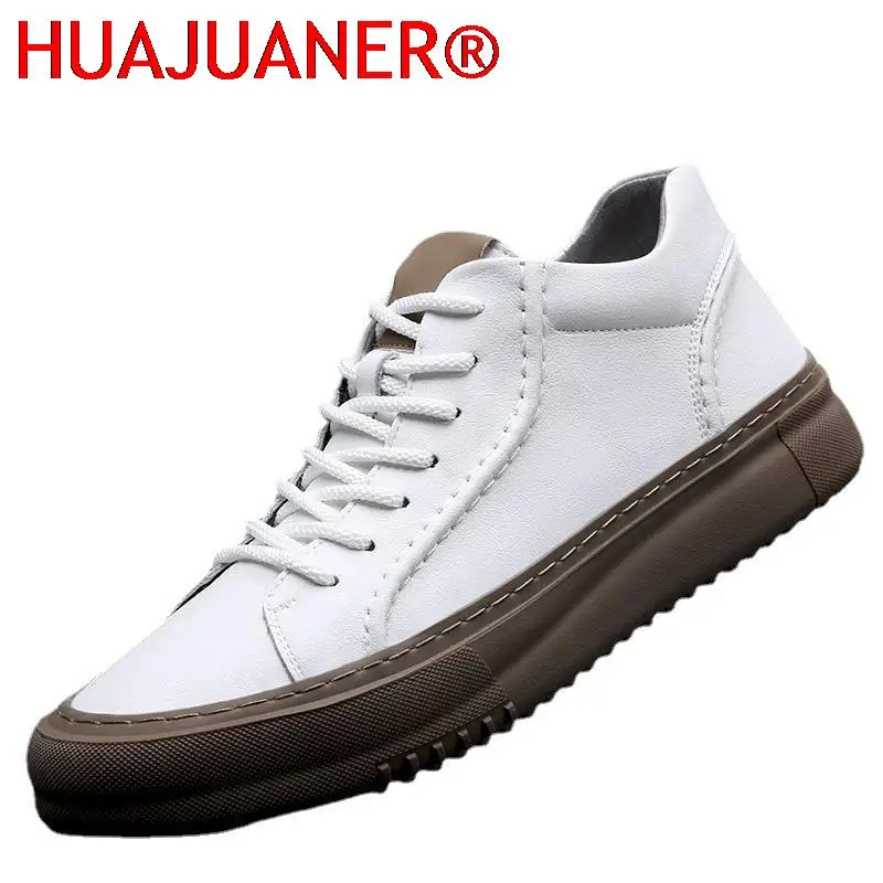 

Mens Loafers Winter Shoes Men Oxfords Genuine Leather High Top Style Footwear Fashion Lace Up Oxfords Flat Driving Boat Shoes