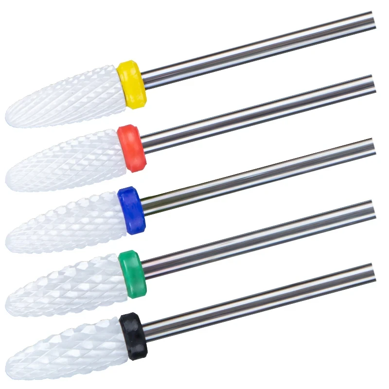 قاطع طحن سيراميك لتقليم الأظافر ، مثقاب الأظافر ، مبرد أظافر كهربائي ، بتات طحن ، قاطع مطحنة ، أدوات إكسسوارات تزيين الأظافر لدغ #5