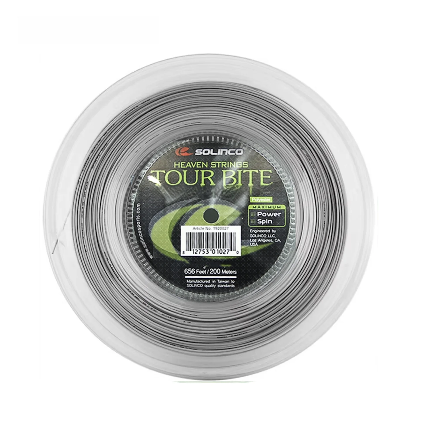 

Solinco Tour Bite, большая катушка, полиэстеровая теннисная струна, прочная эластичная высококачественная сетка, принадлежности для спортивных фанатов Fitn