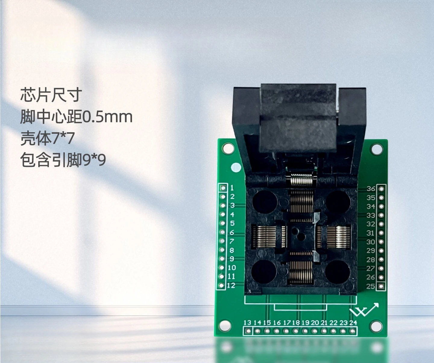 Universal LQFP48 High Quality Chip Test Seat Programming Seat IC Seat Compatible FPQ - 48-0.5 - 06