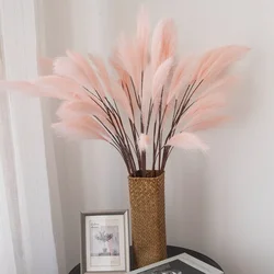80cm Artificial Green Plant Reed Pampas Decoration Artificial Flower Home Decor Fake Flower Wedding Decoration