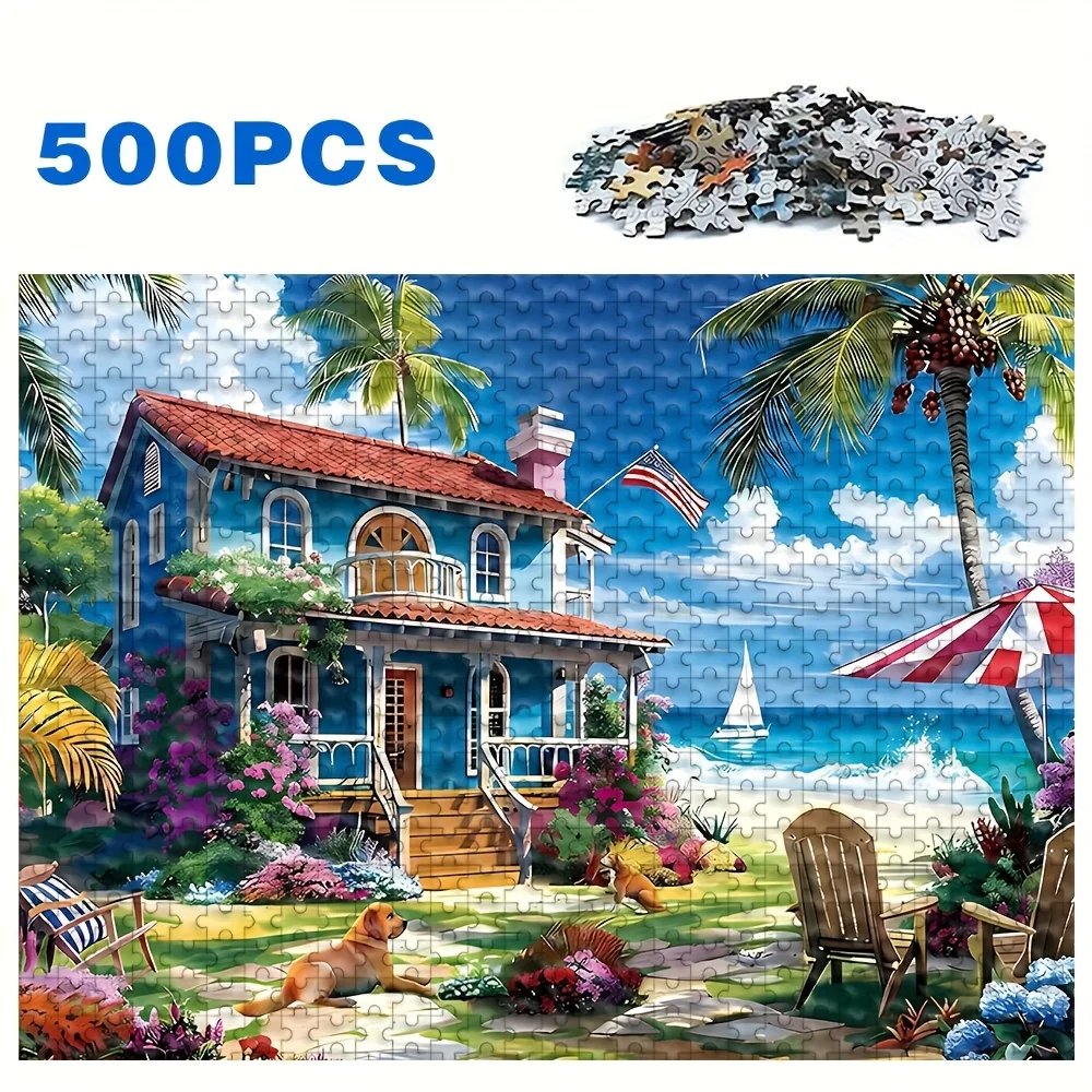 Puzzle pour adultes 500/1000 pièces, jeu familial relaxant de haute qualité, parfait pour les anniversaires, Noël, Halloween et cadeaux, meilleur choix