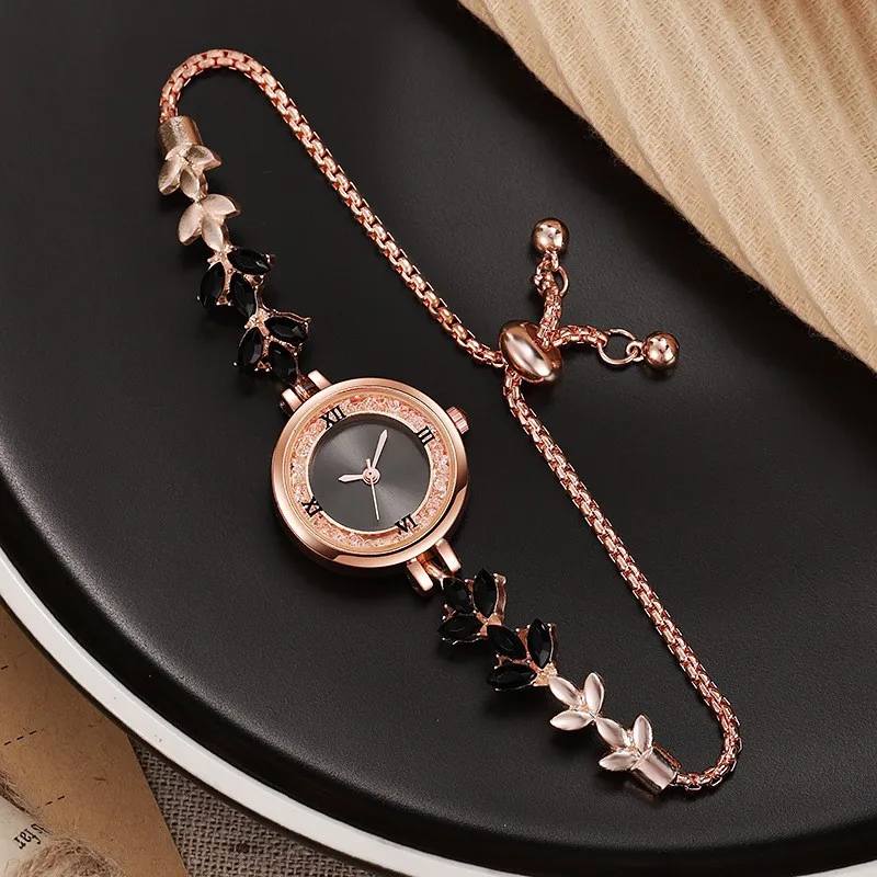 Ladies Watch, Fashion Ball Dial Drawing Rope Freely Adjustable Quartz Watch
