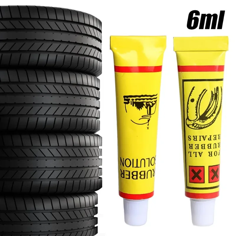 6ml Car Tire Repairing Glue Tyre Inner Tube Puncture Repair Tools Motorcycle Bike Universal Portable Repairing Glues Accessories