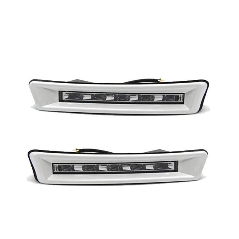 For 2010-2013 Toyota Prado FJ150 2700 White DRL LED Daytime Running Lights Drive Fog Lamps