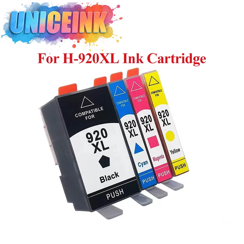 Cartuchos de Tinta Compatibles con HP 920XL para Impresoras HP Officejet 6500, 6500A, 6000, 7000, 7500, 7500A con Chip