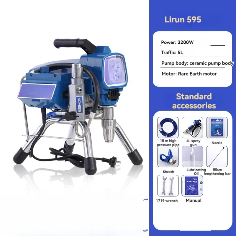 High Pressure Airless Spraying Machine Convenient Electric Small-sized Paint Sprayer Family Expenses Wall Space Oil Paint