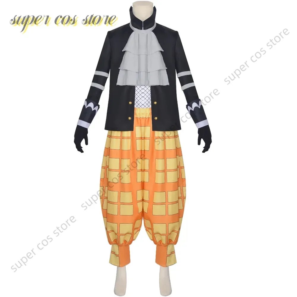 Anime Gekko Moria Cosplay Costume Men Coat Pants Full Set Oka Shichibukai Moria Role Play Uniform Suit Halloween Carnival Party