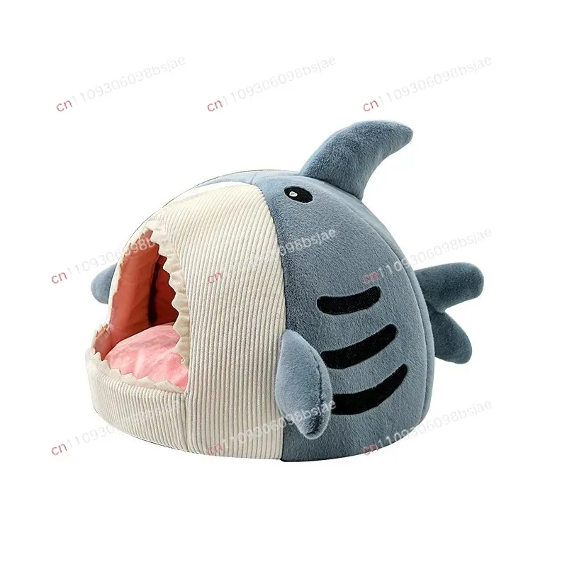 Cat litter Winter warmth Closed Internet celebrities Shark litter Cat dog kennel Security Pet house Cat litter Size