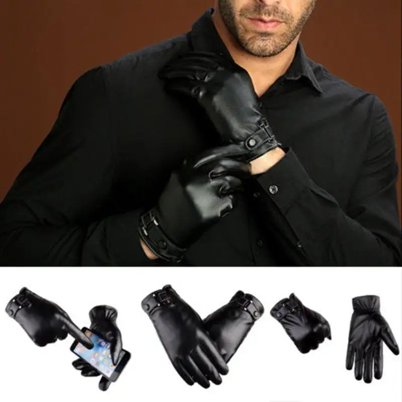 

Mens Cold Weather Motorcycle Gloves Winter Thermal Windproof Waterproof Riding Gloves Thick Pile Lining Warm Protection