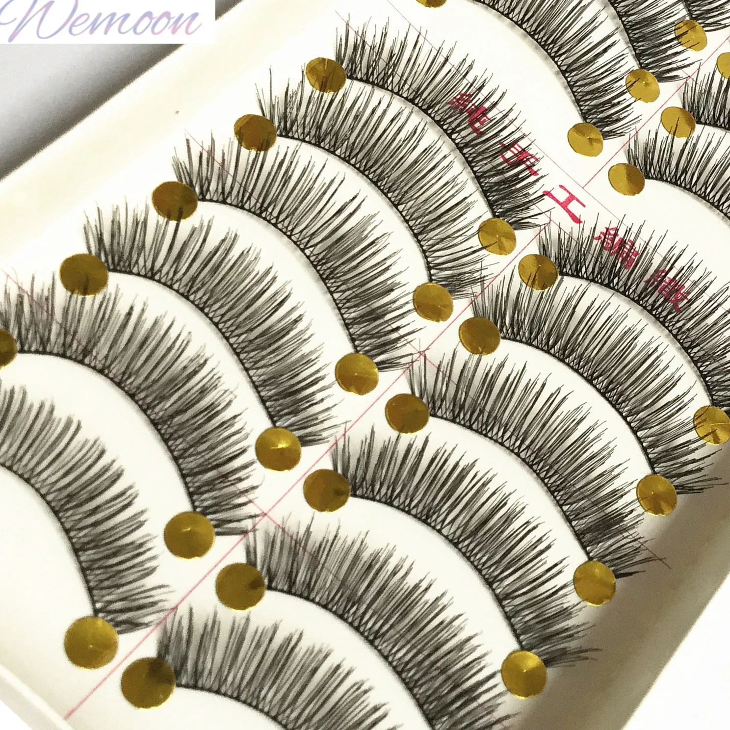 TAIWAN Criscross Fake Eyelashes Natural Messy Handmade Mink False Eye Lash Extension Makeup Wholesale Factory