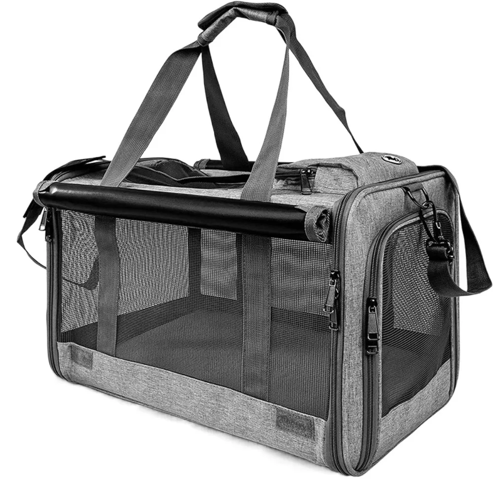 

Сумка-переноска для кошек из ткани Оксфорд, дышащая мягкая двусторонняя сумка для переноски домашних животных, большая вместительная складная переноска для домашних животных, рептилий, белки