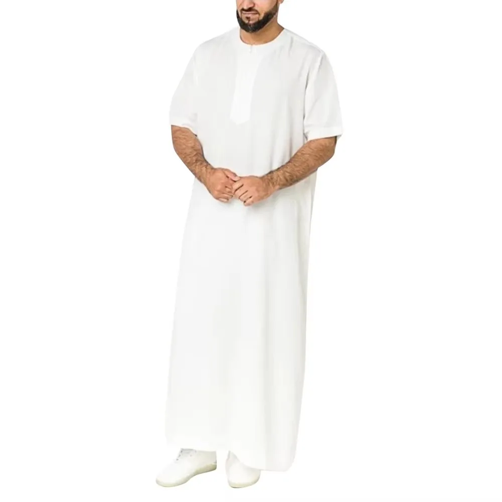 Jubba Thobe Per Uomo Abbigliamento Musulmano Islamico Moda Marocchino Arabo Saudita Dubai Oman Inverno Lungo 5XL Plus Size Caftano Casuale