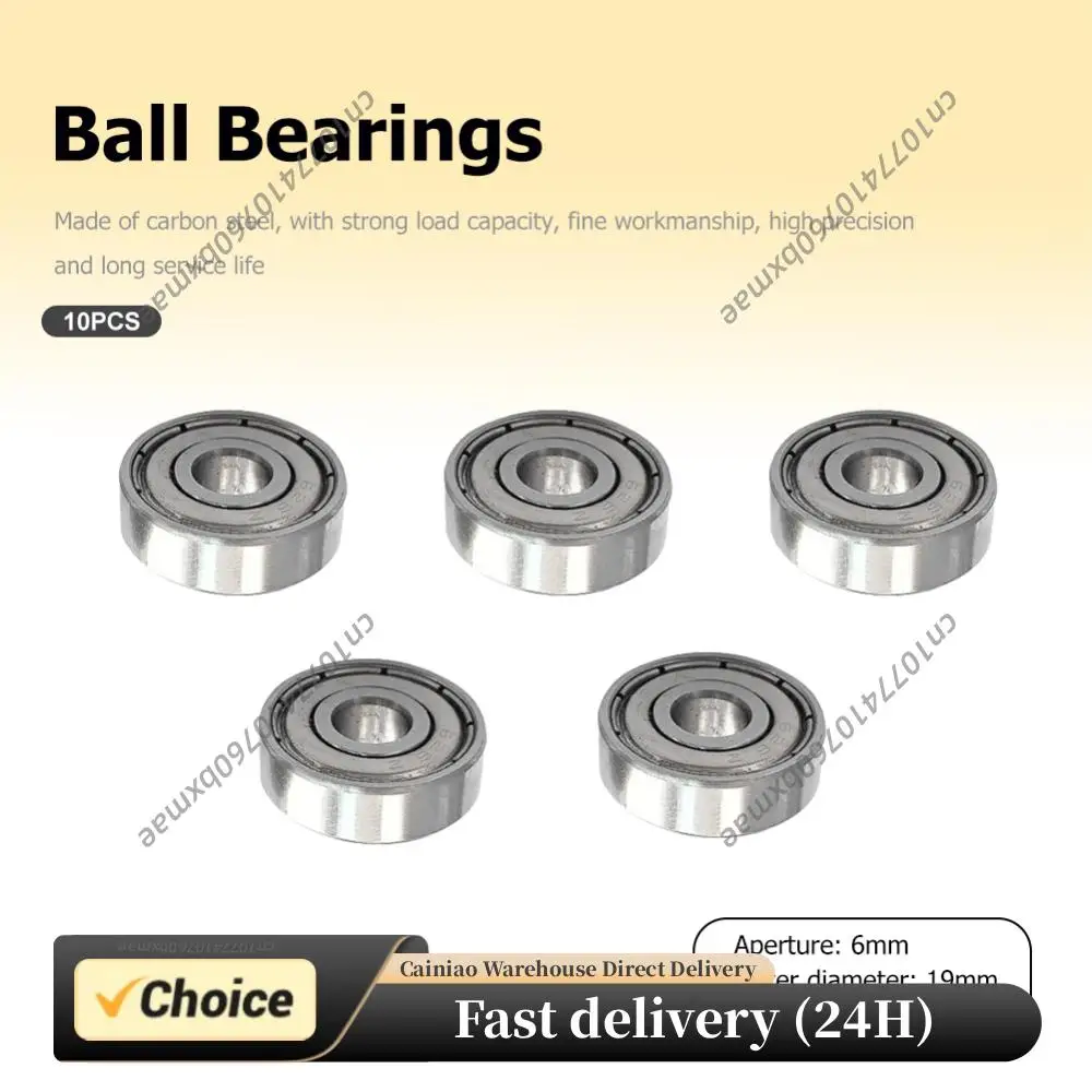 10PCS Flange Ball Bearing 626ZZ 625ZZ 685ZZ 607ZZ 623ZZ 6900ZZ 688ZZ 687ZZ 3D Printers Parts Deep Groove Flanged Pulley Wheel