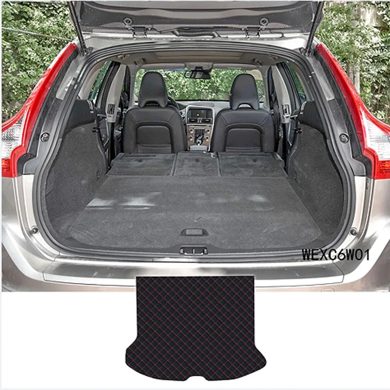 Custom for Volvo XC60 T5 T6 2008 2009 2010 2011 2012 2013-2017 High Quality Car Trunk Mat Anti Dirty Durable Leather Carpet