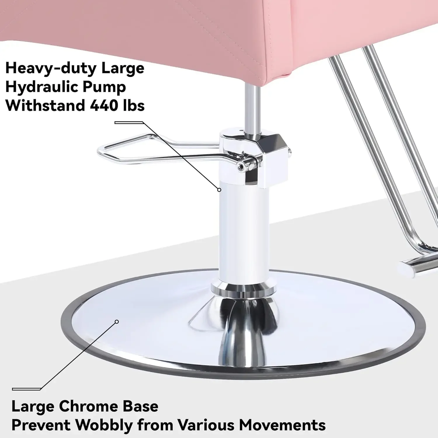 Barber Chair Salon Chair for Hair Stylist, Height Adjustable Hydraulic Hair Reclining Salon Chair, 360 Degrees Rotation