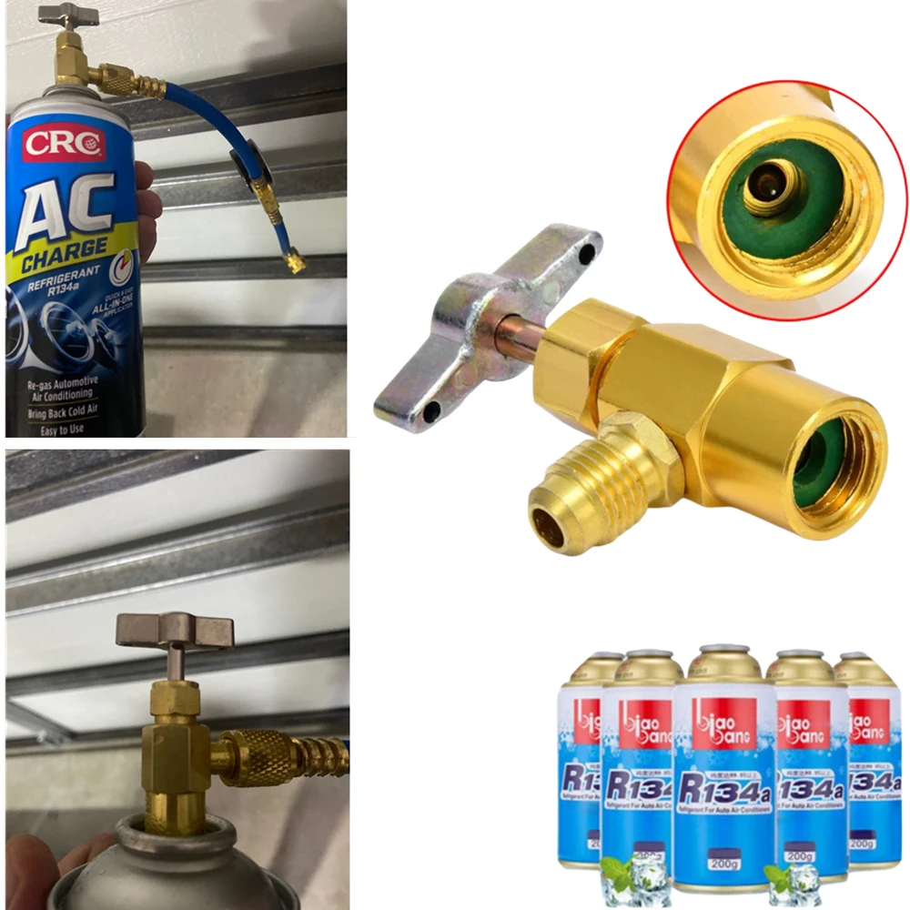 Air Conditioner Tools Freon Refrigerant Can Opener CT338 339 R12 R600A R22 R134A  Open Valve r134a Refrigerante Bottle Opener