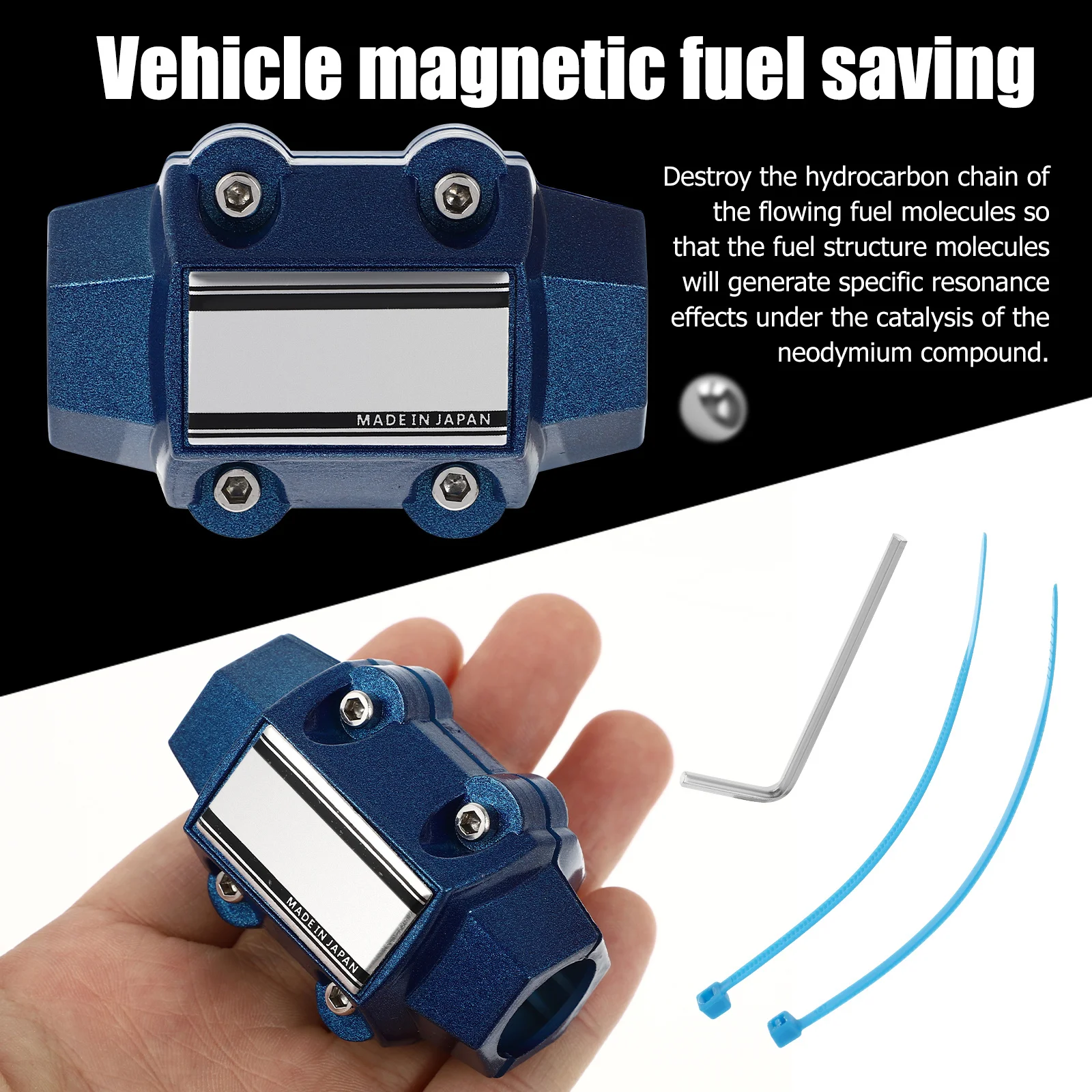 10 قطع من أجهزة استيلاء الوقود المغناطيسية لتوفير الوقود المغناطيسي للسيارة #6