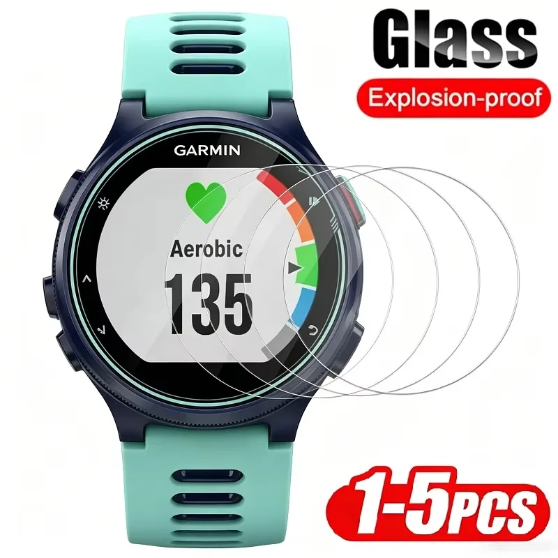 1-5 PCS Ultra Clear Tempered Glass For Garmin Forerunner 55/235/245/245M/255/255S/645/935/945/955 Watch Screen Protector HD Film