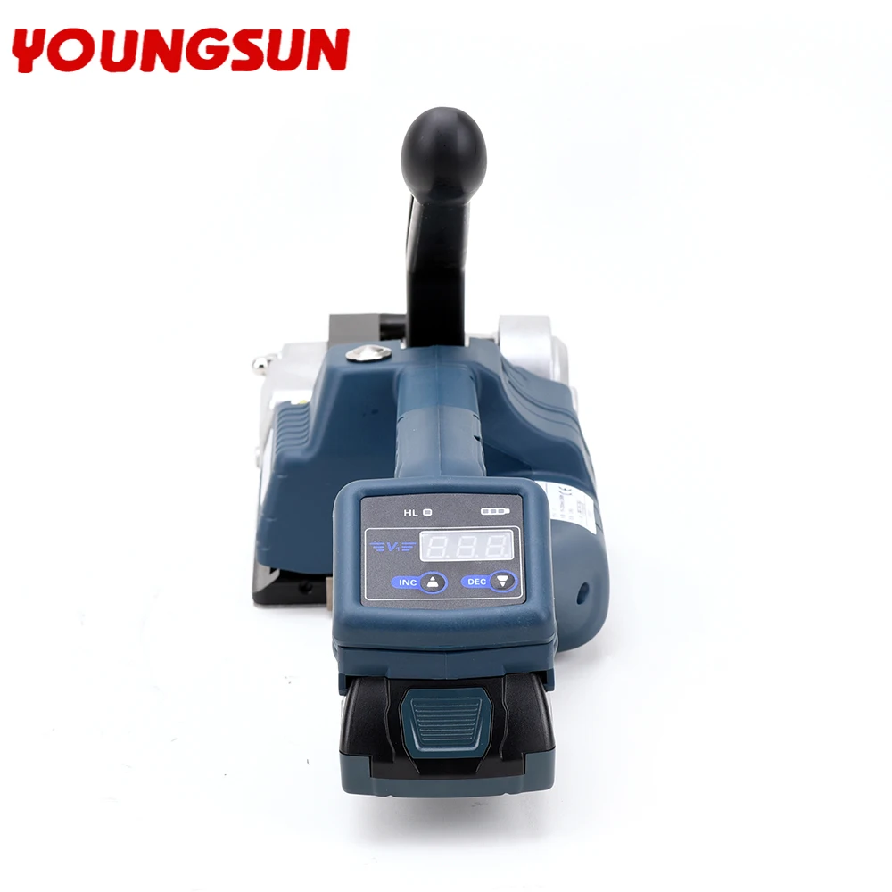 13-16 مللي متر شبه أوتوماتيكية يده دليل V1 بطارية تعمل بالطاقة البلاستيك PP PET أداة التعبئة آلة الربط البطارية