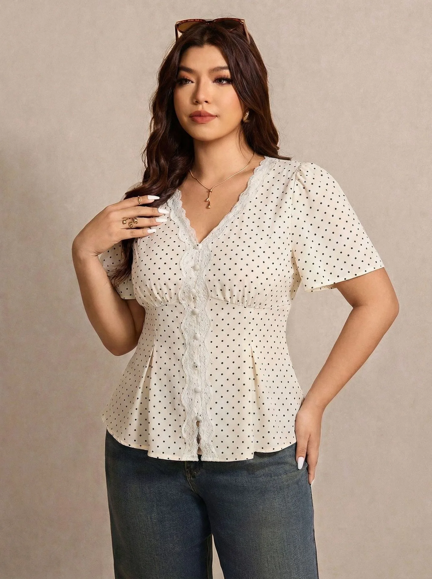 Büyük Beden Kadınlar İçin Puan - Puff Sleeve Blouse incelemesi ve fiyatı