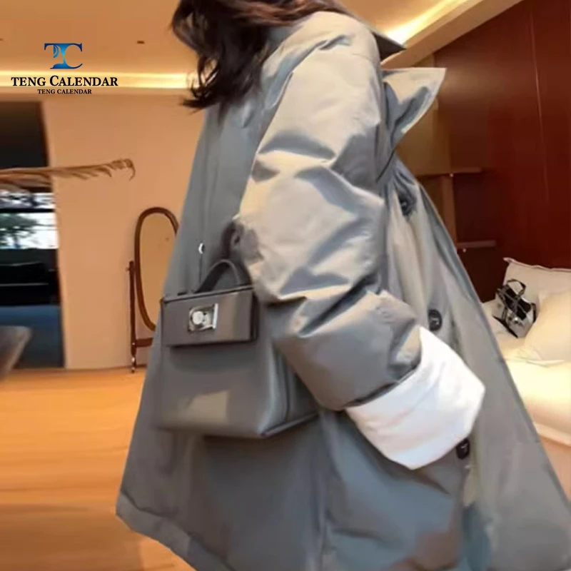 European Oversized Thick Workwear Cotton Jacket, Medium To Long Thick Versatile Casual Jacket, Women's Autumn/winter 2025