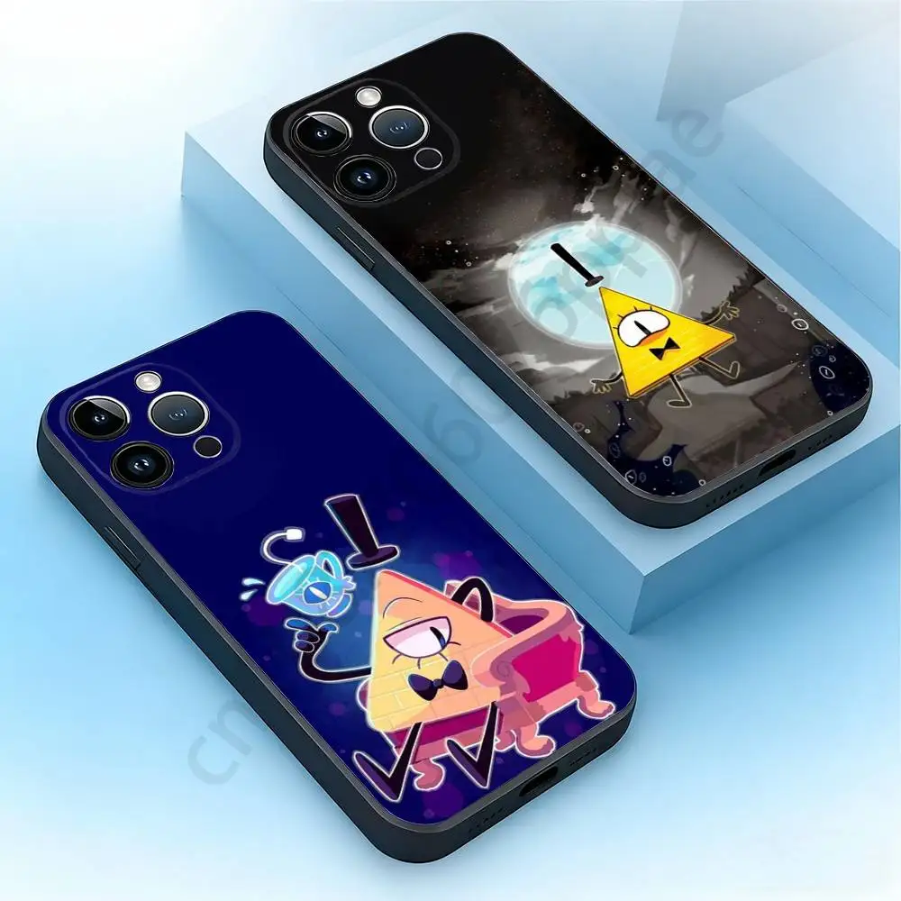 

Bill Cipher Phone Case For iPhone 17,16,15,14,13,12,11,XR,Pro,Max,Plus,mini, Silicone Black Cover