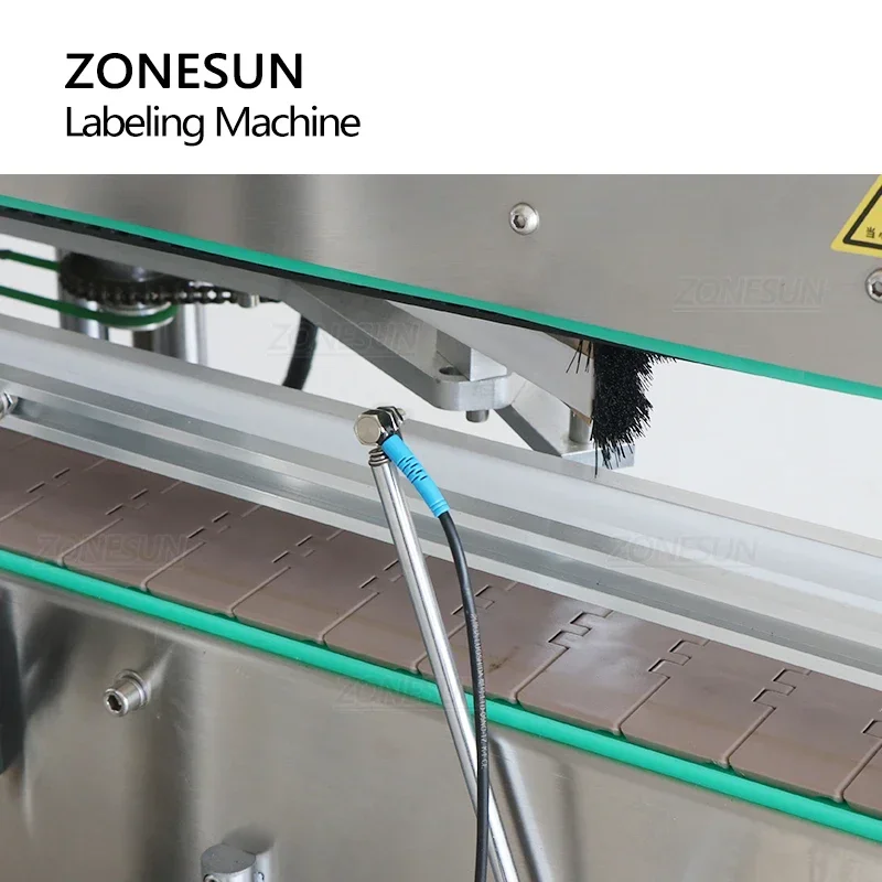 ZONESUN ZS-TB301 Automatic Double Side Labeling Machine Flat Square Bottle Sticker Labeler for Shampoo Detergent Cosmetics