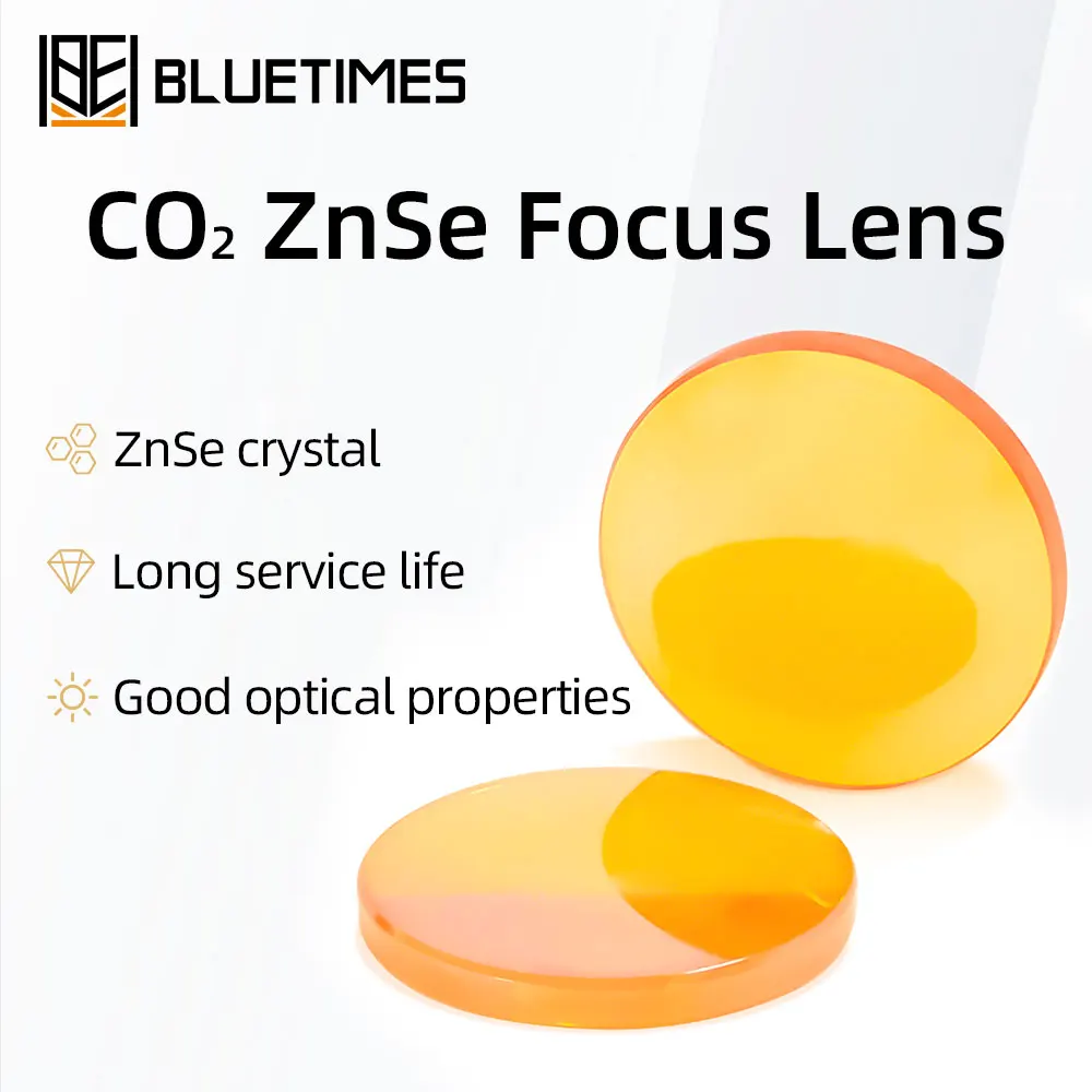 Bluetimes ZnSe Focusing Lens For Laser Engraving And Cutting Machine Co2 optical lenses Dia.12/20/25mm FL 38.1/50.8/63.5mm