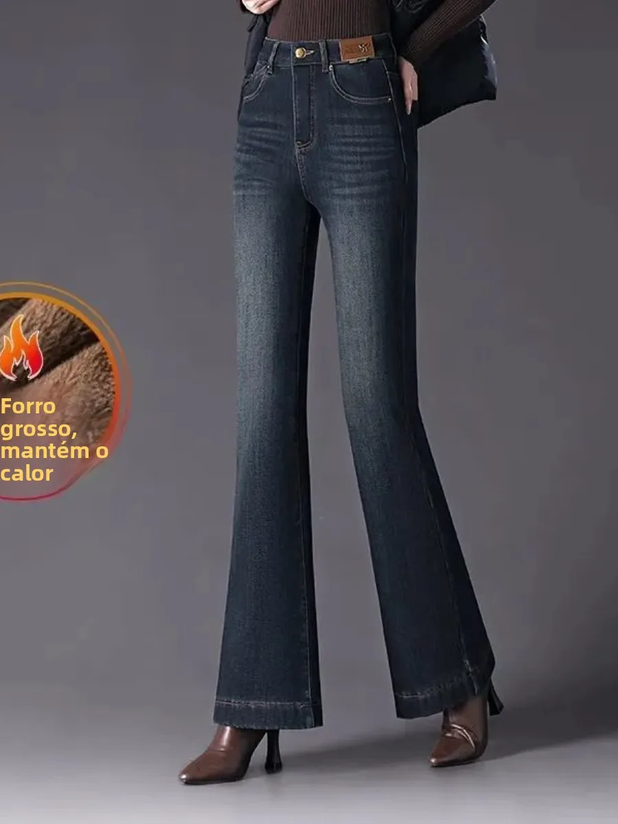 pantalones-vaqueros-de-cintura-alta-con-forro-polar-y-corte-micro-acampanado-elasticos-de-pierna-recta-conjunto-de-dos-piez