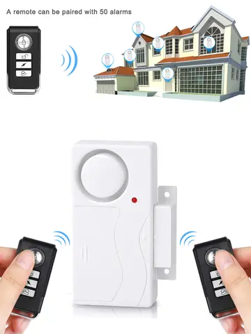 New Door Window Burglar Alarm Sensor Wireless Remote Control Anti-Theft Alarm System Kit Home Security Door Open Detectors