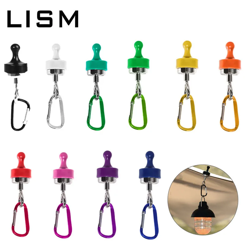 

Strong Magnetic Tent Light Hook Portable Outdoor Camping Picnic Magnet Clip Lamp Hanger Lantern Holder Tent Accessories