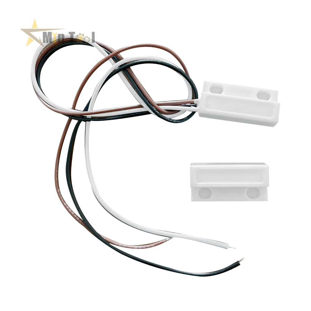 3-Wire Door Window Sensor N/C N/O Switch Magnetic Alarm100V DC Normally Closed/Opened for Home Safe Supply Accessories