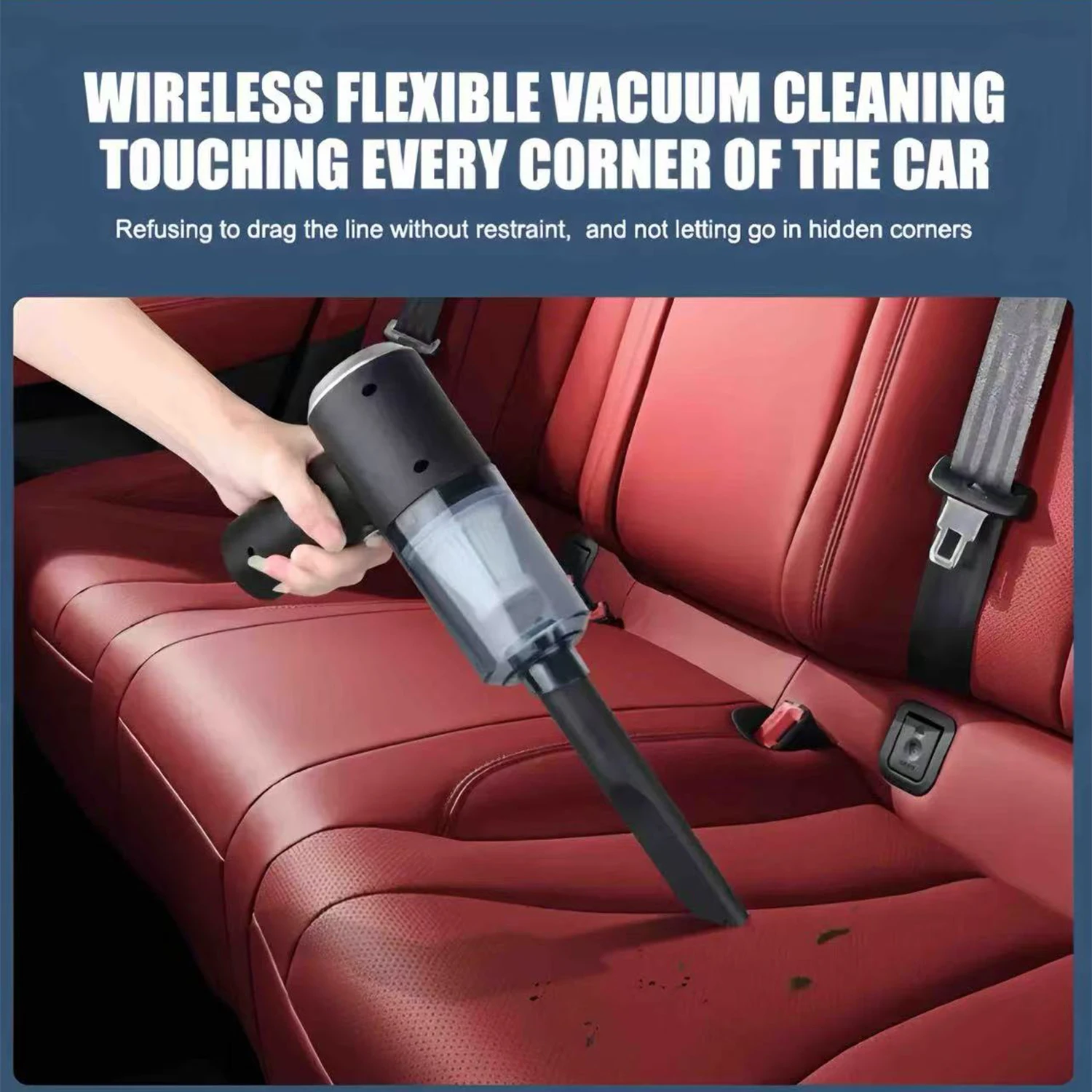 Mini Handheld Cordless Vacuum Cleaner Air Duster Wireless Dust Blower Portable Rechargeable Air Cleaner Vacuum For Car Home view 4