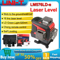 UNI-T LM576LD-e 16 Lines Laser Level Tool Professional 360 Laser Leveling Instrument Laser Level Meter Green Light Level