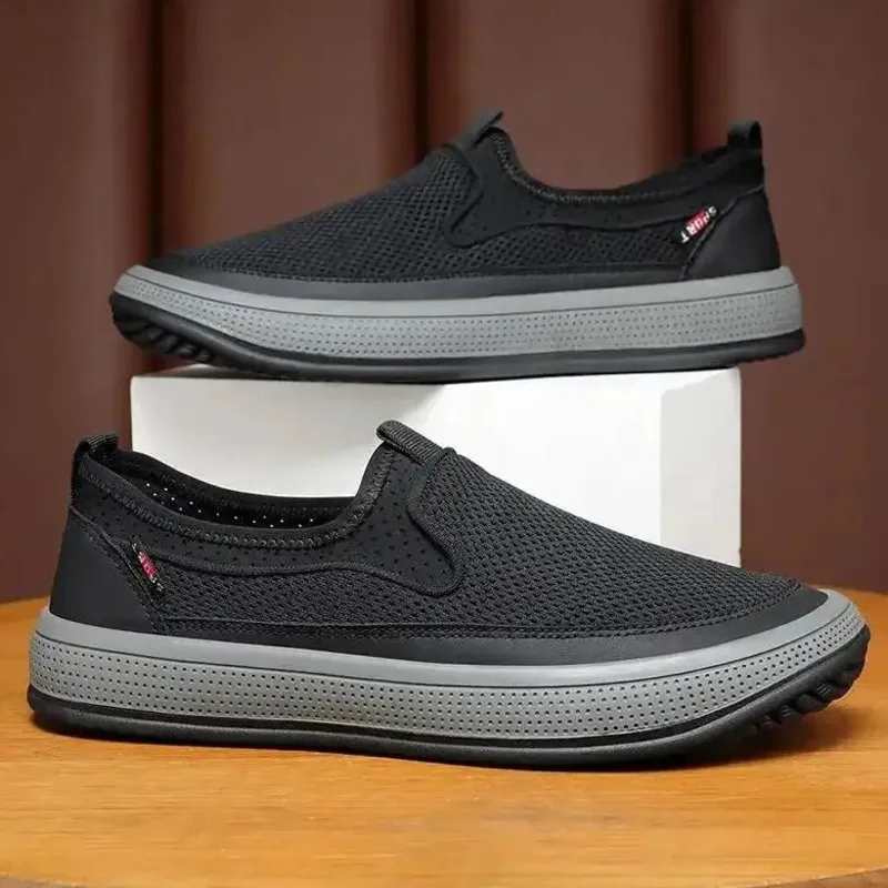 

Men Casual Sneakers Summer Breathable Sports Shoes Lightweight Outdoor Mesh Mans Sneaker Slip-On Walking Male Footwear New Sale
