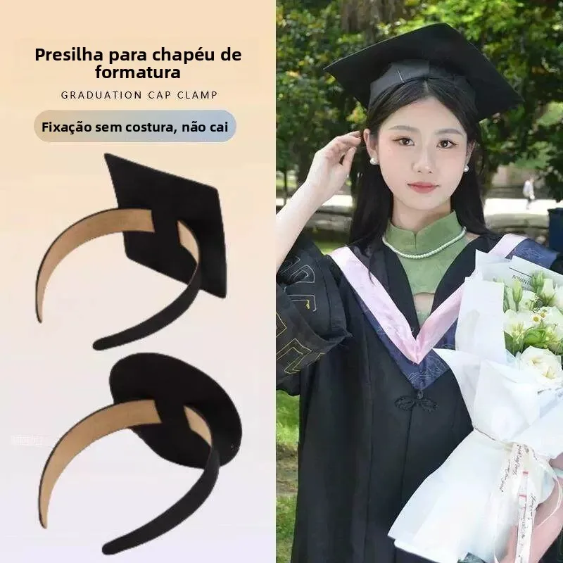 Faixa de Cabelo Antiperda para Capelo de Formatura, Faixa de Cabelo para Capelo de Doutorado e Bacharel, Presilha de Cabelo, ...