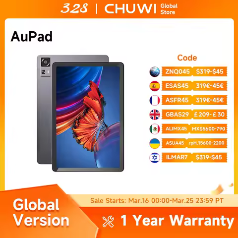 CHUWI AuPad Tablet Snapdragon 685 10.95 inch FHD 2K Display 8GB DDR4 128GB ROM 4G LTE GPS Android 14 Tablets PC Widevine L1