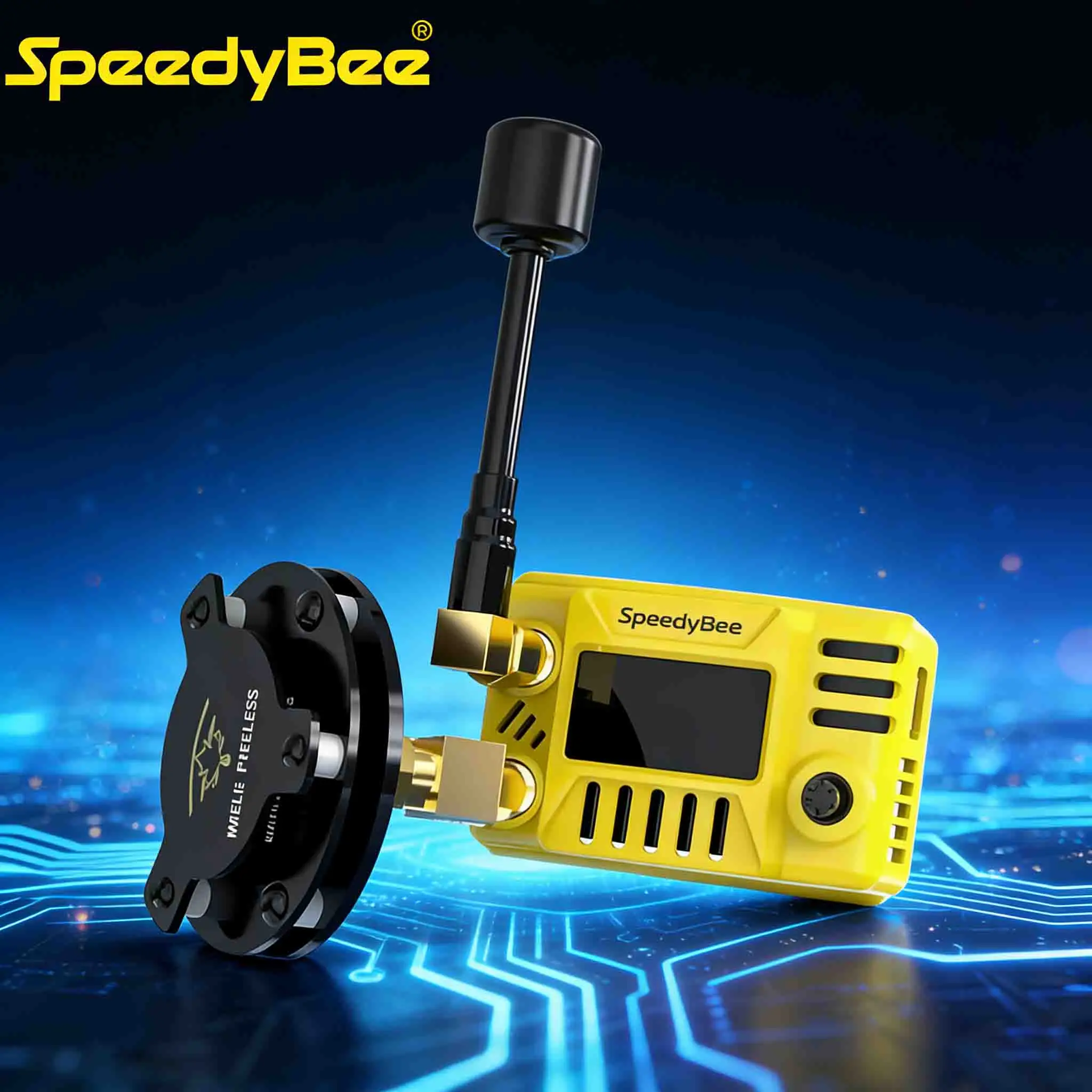 

SpeedyBee 5,8 ГГц 48-канальный двойной приемник OLED-поддержка OSD Обновление прошивки Модуль заземления для очков Fatshark ORQA FPV RC Tool