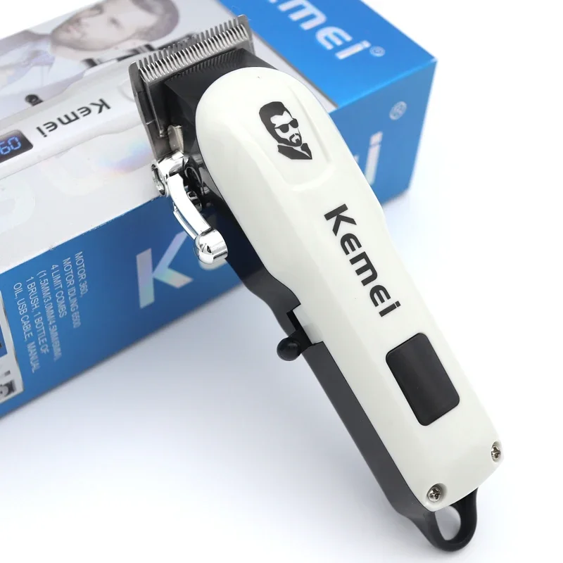 

Kemei KM-232 Professional Men's Haircut Machine Cordless Hair Trimmer Machine LCD Hair Clipper USB Charging Hair Cutting Machine