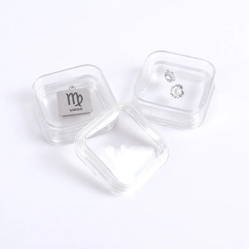 Gemstone Display Holder Case Membrane Bead Jewelry Box Elastic Film Chip Tooth Ring Pendant Loose Diamond Packaging Storage Box