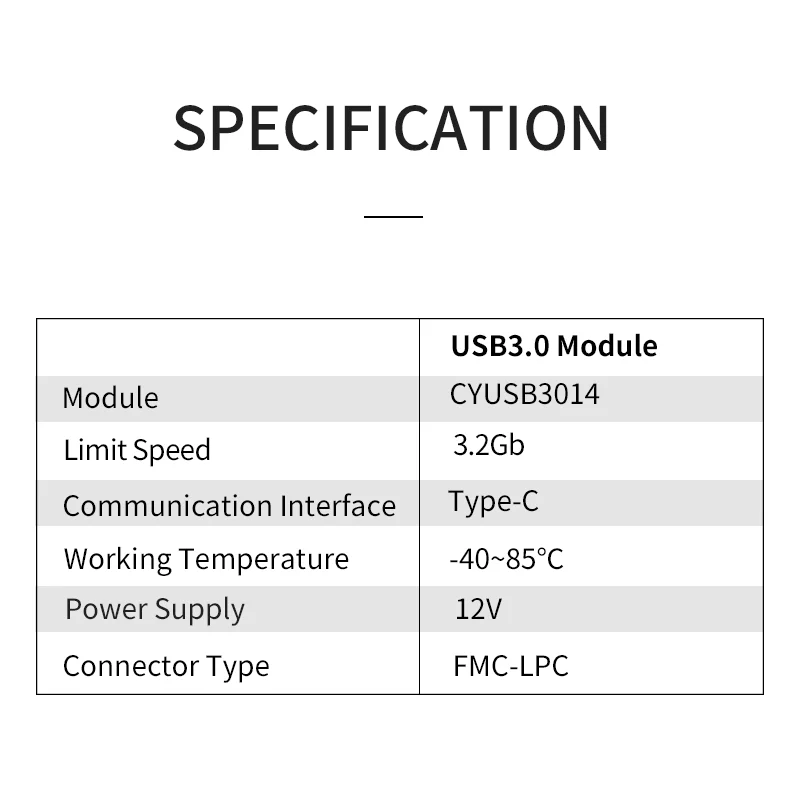 Imagem -03 - Módulo Puzhi Fpga Pz3014 Usb 3.0 Cyusb3014 Zynq Ultrassom Kintex