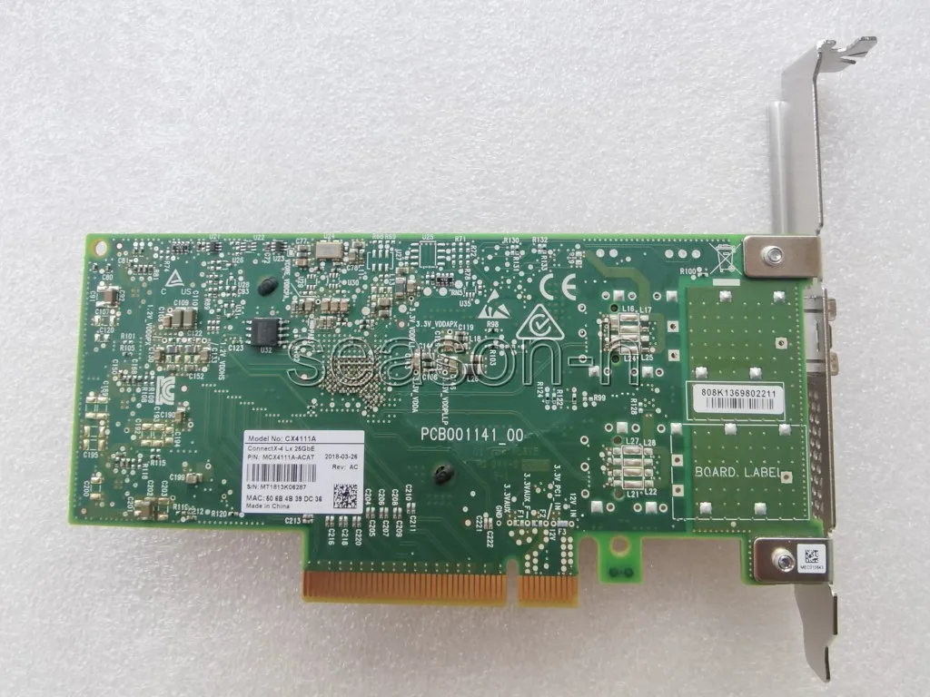 MCX4111A-ACAT  MCX4111A ConnectX-4 Lx 25GbE Single-Port SFP28 PCIe3.0 x8 network card